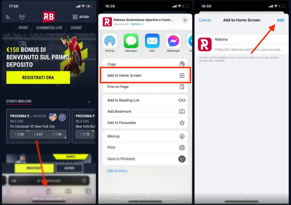 Rabona App Screenshot